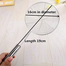 Carregar imagem no visualizador da galeria, WSOMIGO Stainless Steel Fried Food Oil Scoop Kitchen Colander Strainer Drain Oilfolder for Kitchen Accessories Cozinha Gadgets-S