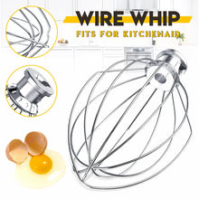 Carregar imagem no visualizador da galeria, K-06 Wire Whip Whisk Egg Beater Cream Mixer Stainless steel For K5AWW Stand Mixers Milkshake Noodle Maker