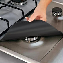 Carregar imagem no visualizador da galeria, Placa de Fogão Protetor Gadget Liner Cover Limpeza Ferramentas de cozinha Acessórios de cozinha Cozinha-S, WSOMIGO 1 Pc Black & Sliver Foil Hob