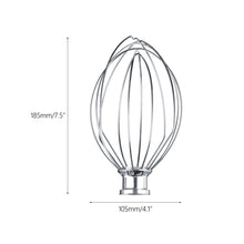Carregar imagem no visualizador da galeria, K-06 Wire Whip Whisk Egg Beater Cream Mixer Stainless steel For  K5AWW Stand Mixers Milkshake Noodle Maker
