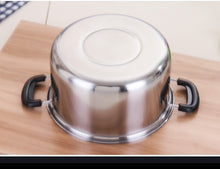 Carregar imagem no visualizador da galeria, Stainless Steel Saucepan Soup Pot for Dairy Saucepan and Noodle Soaking In Household Dormitory Kitchen Milk Pots kitchen tools
