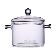 Carregar imagem no visualizador da galeria, Creative Soup Pot Resistant Transparent Glass Cooker Salad Instant Noodle Bowl Handmade Saucepan Stovetop Cooking Tools Kitchen
