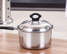 Carregar imagem no visualizador da galeria, Stainless Steel Saucepan Soup Pot for Dairy Saucepan and Noodle Soaking In Household Dormitory Kitchen Milk Pots kitchen tools
