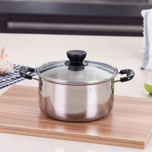 Carregar imagem no visualizador da galeria, Stainless Steel Saucepan Soup Pot for Dairy Saucepan and Noodle Soaking In Household Dormitory Kitchen Milk Pots kitchen tools
