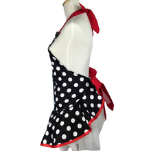Carregar imagem no visualizador da galeria, Cute Retro Red Polka Dot Waterproof Kitchen Apron Woman Cotton Cooking Waitress Avental de Cozinha Pinafore Apron

