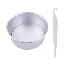 Carregar imagem no visualizador da galeria, 4/6/8 Inch Round Cake Pan Set With Removable Bottom Aluminum Alloy Chiffon Cake Mold/Mould Set 3 Tier Round Cakes Tins      C019
