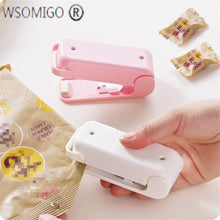 Carregar imagem no visualizador da galeria, Heat Sealer Kitchen Accessories Cozinha Gadget Mini Pocket Home Sealing Machine Kitchen Tool Vacuum Bag Clips Snack Bag Sealer-S
