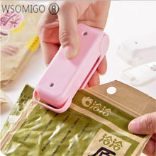 Carregar imagem no visualizador da galeria, Heat Sealer Kitchen Accessories Cozinha Gadget Mini Pocket Home Sealing Machine Kitchen Tool Vacuum Bag Clips Snack Bag Sealer-S
