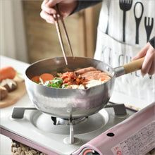 Carregar imagem no visualizador da galeria, Heating Milk Soup Pot Stockpot Sauce Pan Aluminum Nonstick Saucepan With Wooden Handle Cooking For Soup Stew Sauce Pasta
