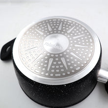 Carregar imagem no visualizador da galeria, Master Star Granite Dot Coating SaucePan 3-6L Stock Pots with Glass Cover Fast Heat Soup Pot High Grade Cookware
