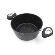 Carregar imagem no visualizador da galeria, Master Star Granite Dot Coating SaucePan 3-6L Stock Pots with Glass Cover Fast Heat Soup Pot High Grade Cookware
