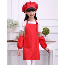 Carregar imagem no visualizador da galeria, Fashion Kid&#39;s Child Cooking Painting Baking Printed Apron Colorful Baby Aprons hat sleeves set LOGO Avental de Cozinha Divertido
