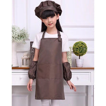 Carregar imagem no visualizador da galeria, Fashion Kid&#39;s Child Cooking Painting Baking Printed Apron Colorful Baby Aprons hat sleeves set LOGO Avental de Cozinha Divertido
