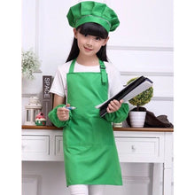 Carregar imagem no visualizador da galeria, Fashion Kid&#39;s Child Cooking Painting Baking Printed Apron Colorful Baby Aprons hat sleeves set LOGO Avental de Cozinha Divertido
