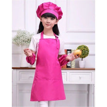 Carregar imagem no visualizador da galeria, Fashion Kid&#39;s Child Cooking Painting Baking Printed Apron Colorful Baby Aprons hat sleeves set LOGO Avental de Cozinha Divertido
